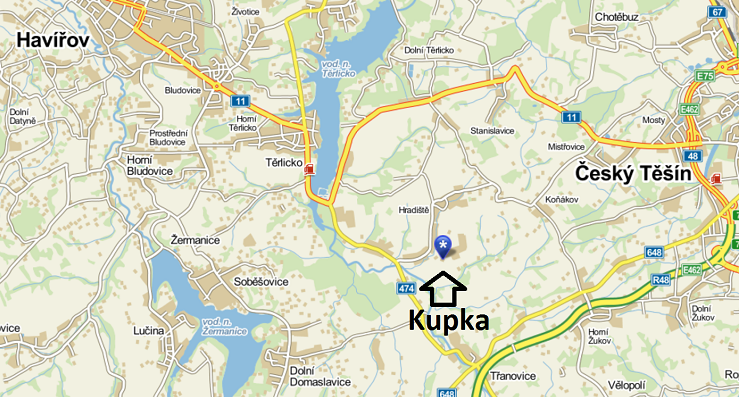 Mapy.cz - místa, lokality a body